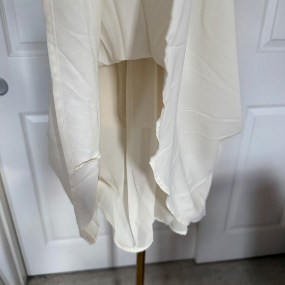 VTG Y2K White Dress L Angel Fairy Feminine LACE DETAIL - Picture 10 of 15